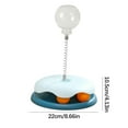 thumbnail image 3 of BiFandian Cat Treat Dispenser Toy, Cat Ball Toy with Circle Ball Track, Leaking Treats Ball Pet Feeder, Plastic Interactive Cat Toys for Indoor Cats, 3 of 8