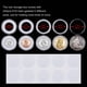 thumbnail image 2 of Cápsulas para monedas Suremita de 30 mm con junta de espuma y caja de almacenamiento x100, 2 of 7
