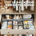 thumbnail image 3 of Senya 12 Pack Drawer Organizer for Baby Clothes, Nursery Collapsible Deep Fabric Drawer Organizer, 3 of 6