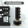 thumbnail image 2 of Juego de tazas de espresso Lareina de 90 ml con platillos, cucharas y soporte, 4 unidades, 2 of 8