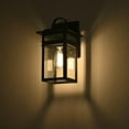 thumbnail image 3 of CHLOE Brian Transitional 1 Light Textured Black Outdoor Wall Sconce 13" Height, 3 of 10