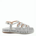 thumbnail image 2 of Patrizia Women's GLAMGLOSS Flat Sandals Silver EU 39 / US 8.5, 2 of 5