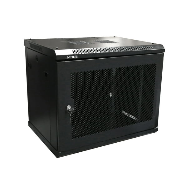 AEONS 9U Professional Wall Mount Network Server Cabinet ...