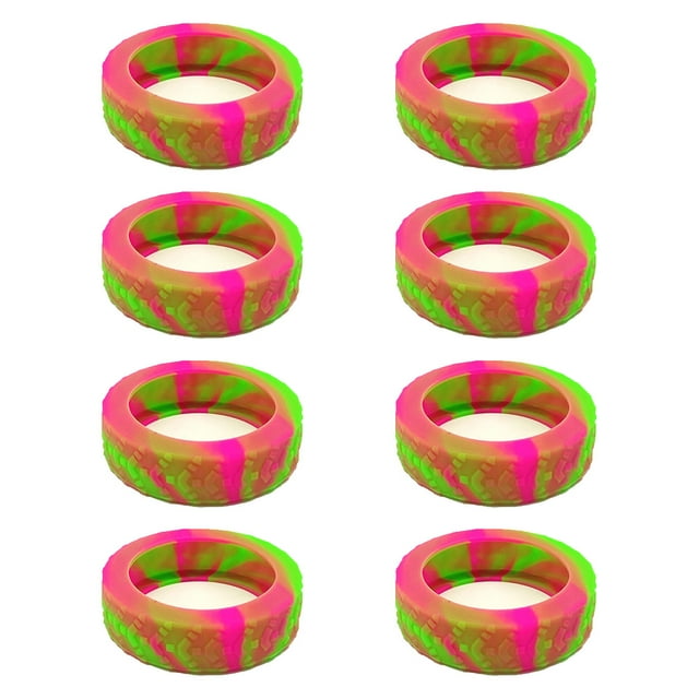 Dinheiro 8 paquetes de fundas de silicona para ruedas de equipaje, funda protectora de repuesto para ruedas de maleta, 8 fundas de goma para ruedas giratorias
