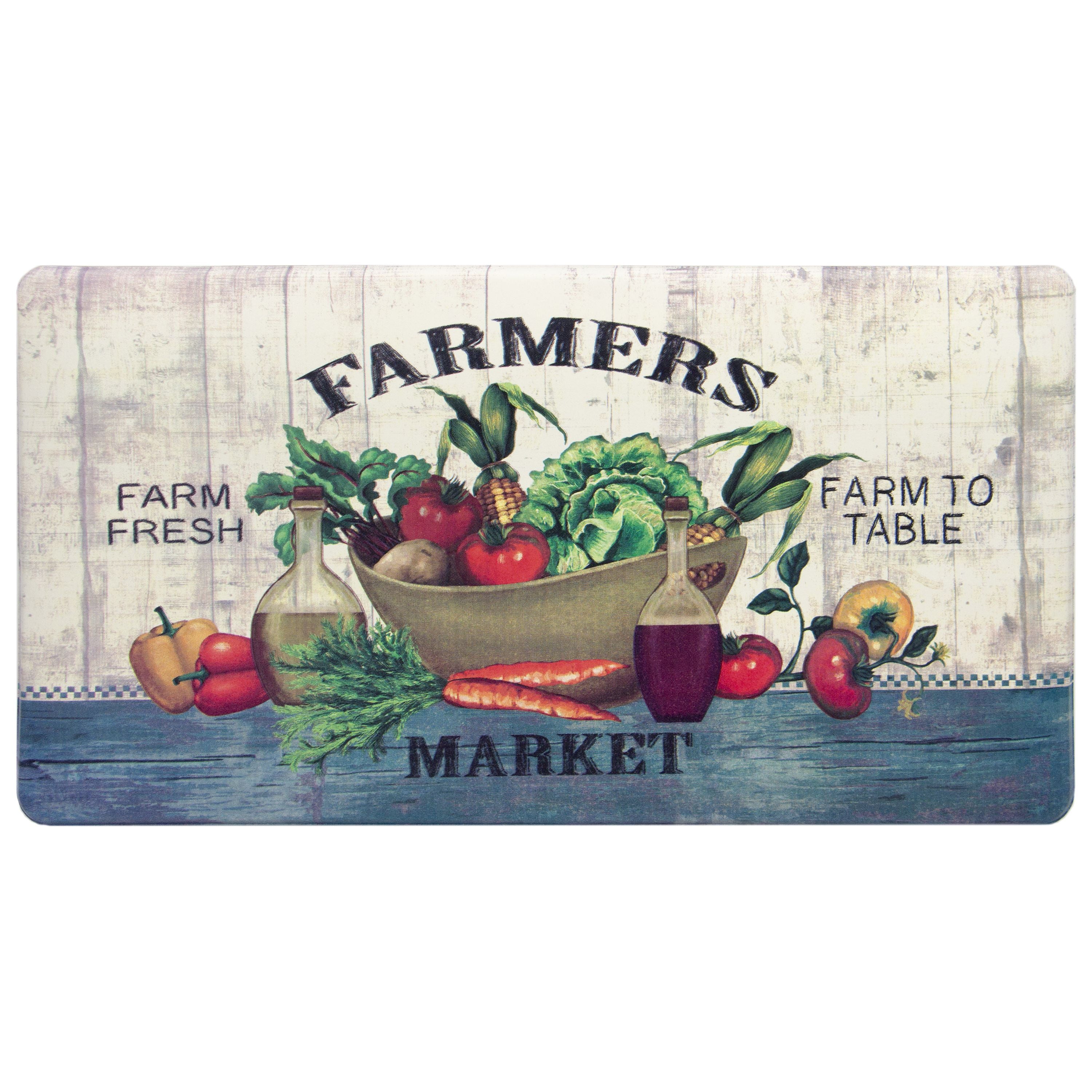 Apache Mills Soft Stand Fresh Eats Kitchen Anti Fatigue Comfort