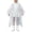 White, variant on Kids EVA Rain Poncho with Hood, Lightweight Waterproof Transparent Rain Cape, Reusable Portable Raincoat for Boys Girls Travel Camping Outdoor Yellow Free Size