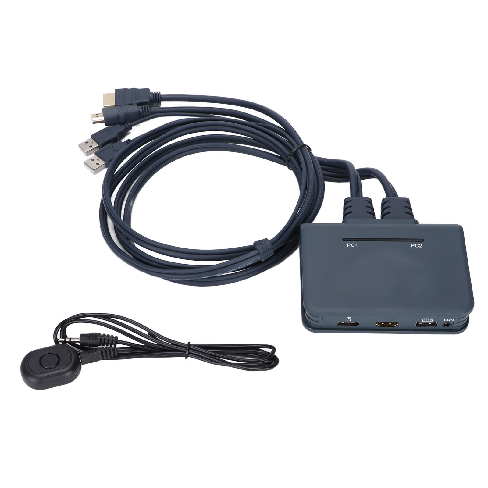 2 Ports USB KVM Switch, Practical Simple To Install KVM Switch Compatibility For Home Entertainment For Office -