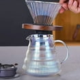 thumbnail image 7 of Pour Over Coffee Maker Set with Dripper,500ml Glass Coffee Server Set,V60 Glass Coffee Dripper with Wood Base for Home Office Gift, 7 of 7