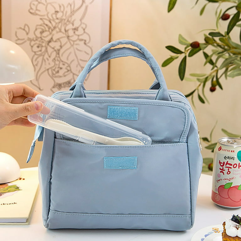 Kawaii Lunch Bag, Small Picnic Bag, Insulated Bag for Hot or Cold, Reusable  Tote Bag, Cute Aesthetic Lunch Box for Women Girls, Thermal / Cooler
