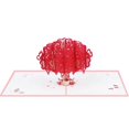 thumbnail image 1 of Tarjeta romántica emergente KAIYANG 3D árbol de corazones rojos, 1 of 5
