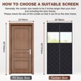 thumbnail image 2 of Lapalife Magnetic Thermal Insulated Door Curtain with Perspective Window, Fits 35" x 82" Doors Waterproof Windproof Door Screen Insulation Cover to Keep Warm in Winter, Black, 2 of 9