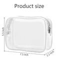 thumbnail image 2 of Bolsa de artículos de tocador transparente, paquete de 3 bolsas de artículos de tocador, bolsa de cosméticos de maquillaje de viaje para mujeres y hombres, bolsa de mano que cumple con las, 2 of 6