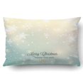 thumbnail image 1 of RYLABLUE Xmas Abstract Christmas With Snowflakes And Place For Text Pillow Case Cushion Cover Case Throw Pillow Case 20x30 inches, 1 of 1