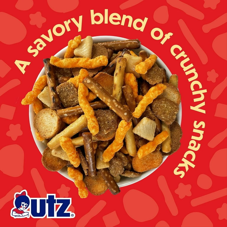 Utz Pub Mix,UMRT 42 Oz. Barrel, Savory Snack Mix with a Blend