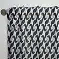 thumbnail image 3 of Designart 'Geometric Monochrome Pattern IV' Mid-Century Modern Curtain Panel, 3 of 5