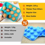 Katbite Silicone Muffin Pan Cupcake Pans 12 Cups Non-stick BPA Free Cupcake Pans