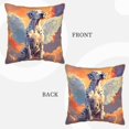 thumbnail image 3 of Zufioo Colorful Cloud Spotted Dog Print Velvet Border Throw Pillow Cover, Zipper Throw Pillow Protector for Cushions Sofa Bedroom Home Decorations-16"x16", 3 of 8