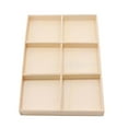 thumbnail image 3 of Wooden Desk Storage Box 6 Compartment Stationery Holder Box Cosmetic, Cosmetic, Cosmetic Pen Container Wood Table Organizer, 3 of 9