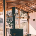 thumbnail image 5 of FSLiving Gimbaled LED Track Light, Adjustable Height H Type Track Lighting Black Twine Natural Rattan Shade with Smart Edison Bulbs, 2200K-6500K with Timer Decorate for Dinning Sloped Ceiling, 5 of 9