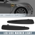 thumbnail image 2 of Pair LED Side Marker Light 10440721 Rear Turn Signal Lights for Chevy Corvette Black Lens Red LED Light, 2 of 6
