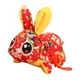 thumbnail image 4 of DOLITY Adorable Chinese New Year Toy Bunny Doll Spring Festival Decor Soft 20cm Deep Red, 4 of 9