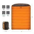 thumbnail image 2 of Teton Mammoth 0 F Double Sleeping Bag, Orange, 2 of 12