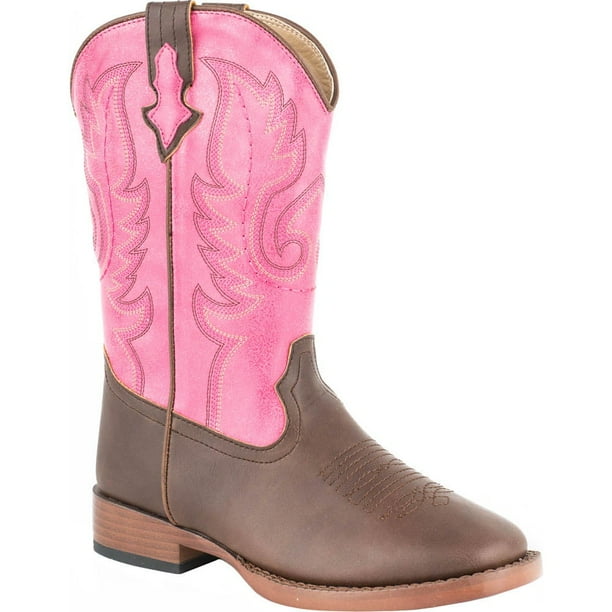 Roper - Roper Kids Girls Texsis Square Toe Western Cowboy Boots Mid ...