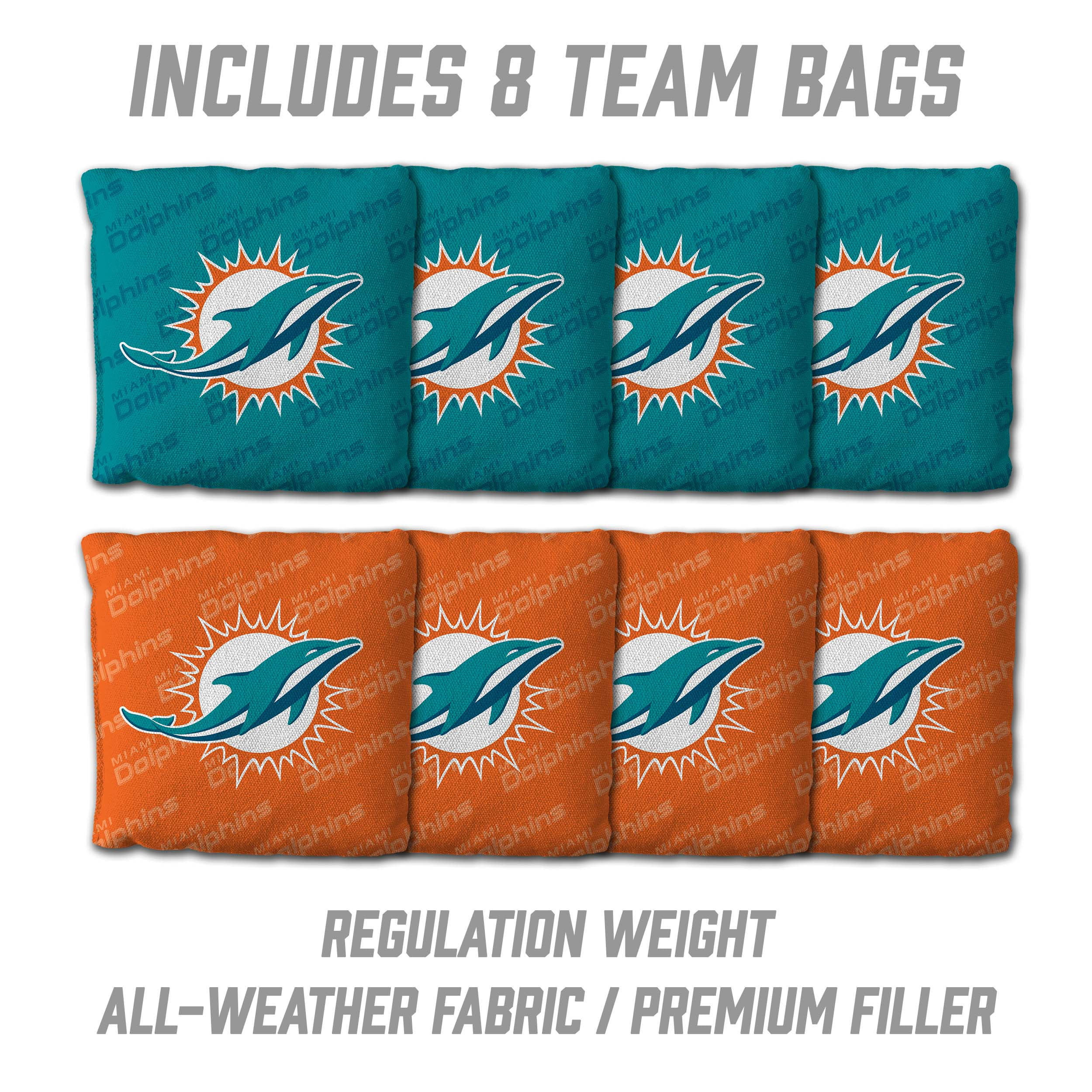 YouTheFan NFL Miami Dolphins 2' x 4' Cornhole Game