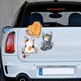thumbnail image 2 of 3 divertidos adhesivos para coche de gato gateando, bonitos adhesivos para arañazos de gatos, adhesivos de vinilo, parachoques de coche, decoraciones para puertas y ventanas de camiones., 2 of 5