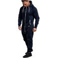 thumbnail image 2 of LAICAIW Combinaison à Capuche pour Hommes, Pyjama une Pièce à Fermeture Éclair, Combinaison de Jogging, 2 of 6