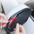 thumbnail image 4 of Visera de fibra de carbono para espejo retrovisor de coche, cubierta Universal para espejo retrovisor, protector contra lluvia, 2/4 unidades, 4 of 4