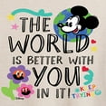thumbnail image 3 of Disney - Mickey Mouse - The World Is Better With You In It - Juniors Ideal Flowy Muscle T-Shirt, 3 of 5