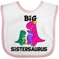thumbnail image 3 of Inktastic Big Sistersaurus Girls Baby Bib, 3 of 4
