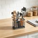 thumbnail image 4 of Escurridor de Utensilios de Cocina de Pared: Organizador de Cubiertos de Doble Compartimento con Bandeja Extraíble para Palillos, Cucharas, Tenedores y Espátulas., 4 of 6