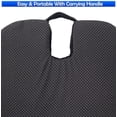 thumbnail image 6 of Contour Memory Foam Seat Cushion w/ Washable Soft Plush Sherpa Top - U Shaped Therapeutic Comfort Designed to Cradle & Support Your Body - Anti Slip Bottom & Carrying Handle, 6 of 7