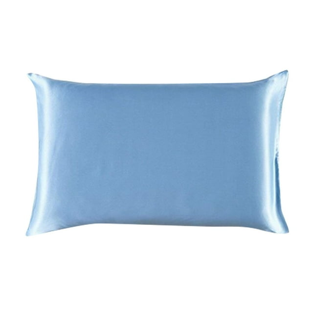 Color Ding Solid Color Silk Single Pillowcase Ice Silk Pillowcase Zipper Single 20x26inch / 51x66cm