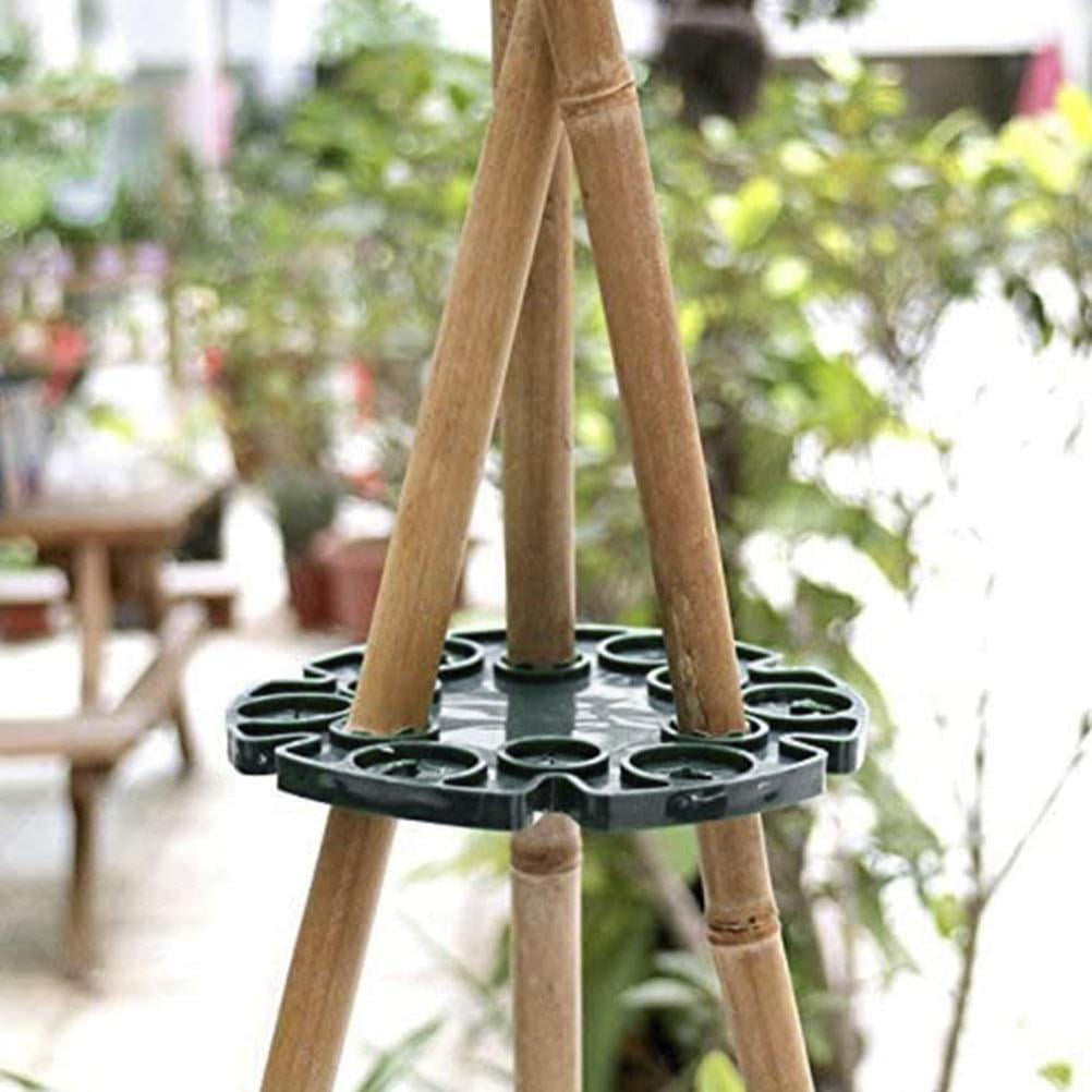 by One St 3 x PLASTIC WIG WAM CANE GRIPS BEAN STICK HOLDER FOR CLIMBING PLANTS 