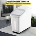 thumbnail image 2 of Cubo de almacenamiento de ingredientes VEVOR de 50 litros de capacidad con ruedas, 2 of 7