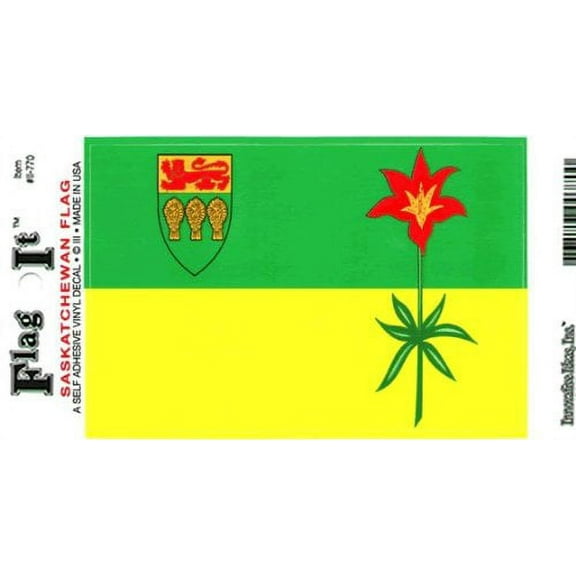 Saskatchewan flag decal for auto, truck or boat