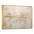 thumbnail image 2 of Designart Abstract framed wall art, Timeless Minimalism In Beige And White , Abstract Painting Large framed wall art decor, blue Gold framed wall art, 20x12 inches Gold Frame, 2 of 5