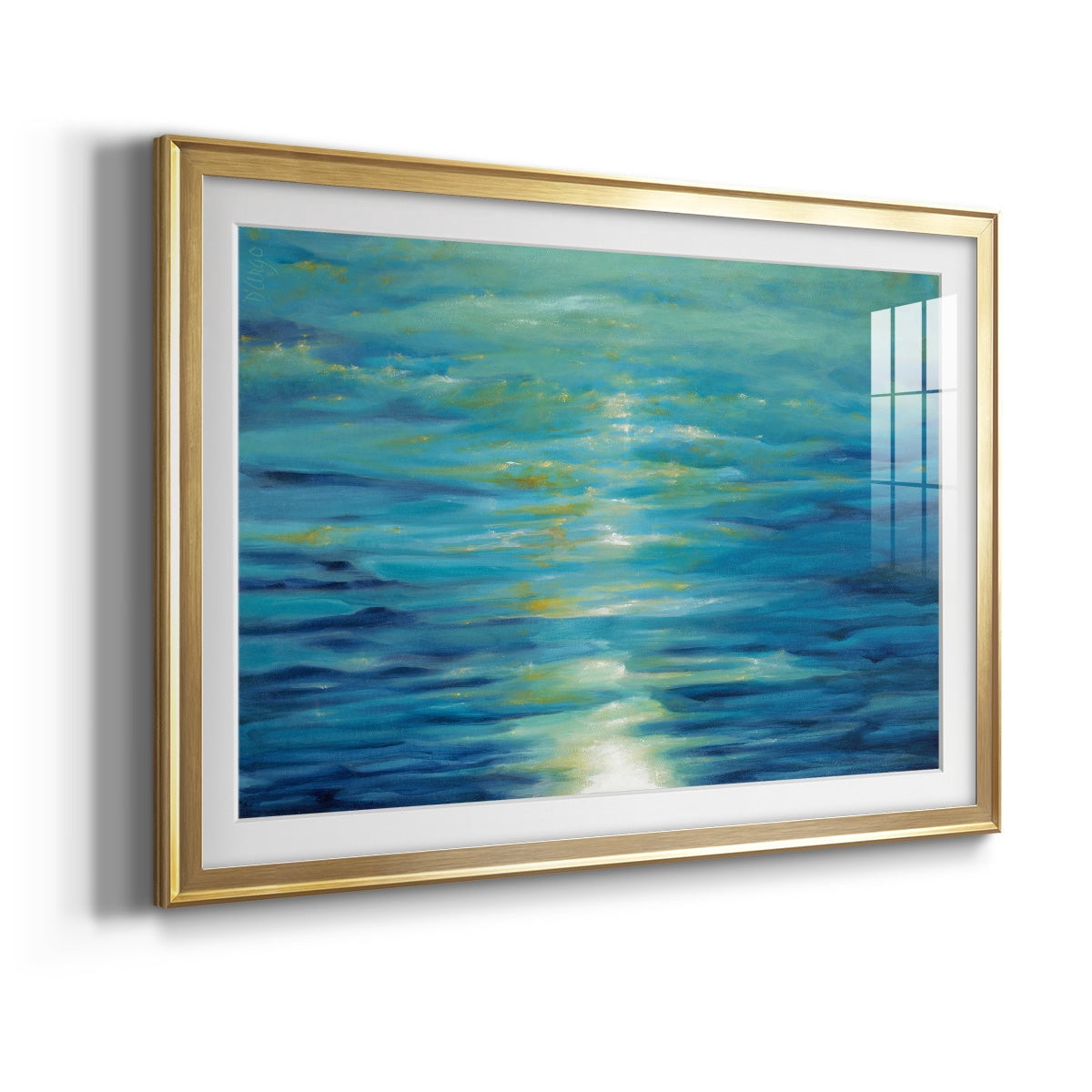 Deep Blue Premium Framed Print - Ready to Hang