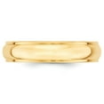 thumbnail image 2 of 14K Yellow Gold Ring Band Wedding Ridged Standard Half Round, 2 of 3