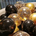 thumbnail image 5 of Syihao Confetti Balloons, Latex Gold Black Eid Mubarak, (69 Piece), 5 of 5