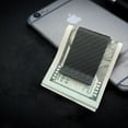 thumbnail image 5 of WAFJAMF Unisex Carbon Fiber Money Clip and Credit Card Holder, Matte Black, 39mm, 5 of 5
