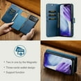 thumbnail image 4 of for iPhone 17 Pro Max Case Detachable 2 in 1 Wallet Case with RFID Blocking Card Holder, 2 in 1 Removable PU Leather Flip Folio Kickstand Magnetic Clasp Shockproof Phone Cover,Blue, 4 of 8