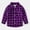 Purple, variant on HOMADLES Boys Shirts Long Sleeve Lapel Plaid Button Down Shirts for Boy Campus style, Uniform Shirt Orange 7 T