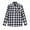 black/white, variant on Boy's Flannel Button Down Long Sleeve Plaid Shirt Black White 11/12