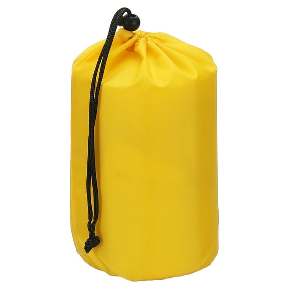 Uxcell Stuff Sack Waterproof Outdoor Storage Sack Drawstring Bag for Camping Hiking Backpacking Yellow 5 x 10 Inch