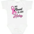 thumbnail image 3 of Inktastic My Aunt is My Hero Breast Cancer Awareness Boys or Girls Baby Bodysuit, 3 of 5