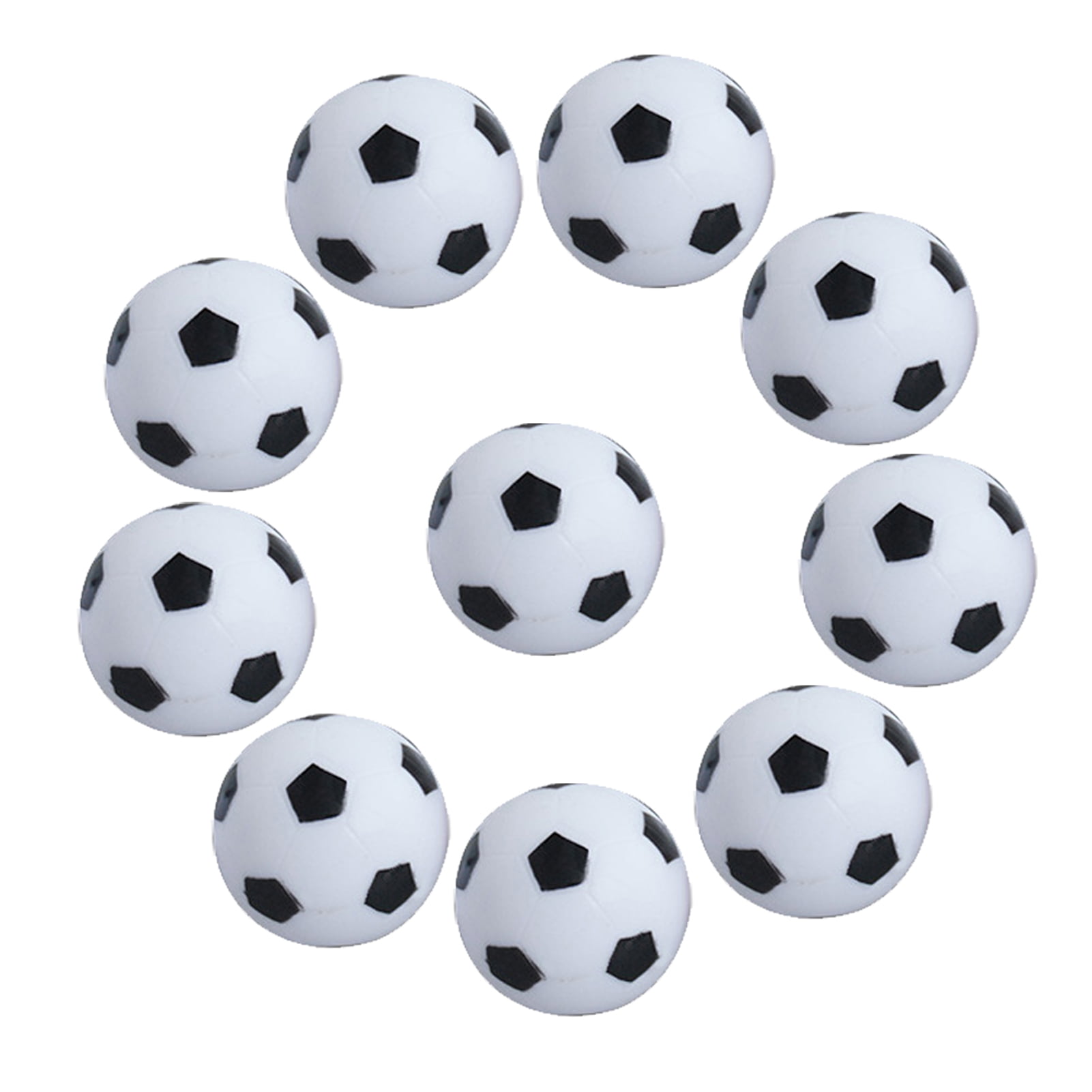 8pcs Black and White Football Table Soccer Footballs Replacement Balls Table 